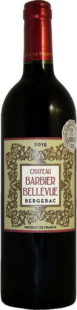 Chateau Barbier Bellevue rouge Bergerac AOC - Wines