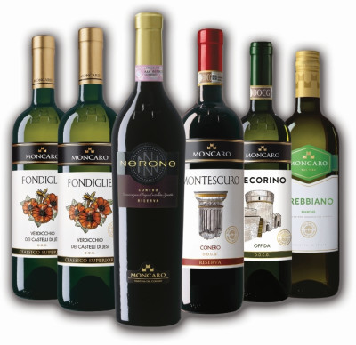 Set vín z regionu Marche a vinařství Moncaro